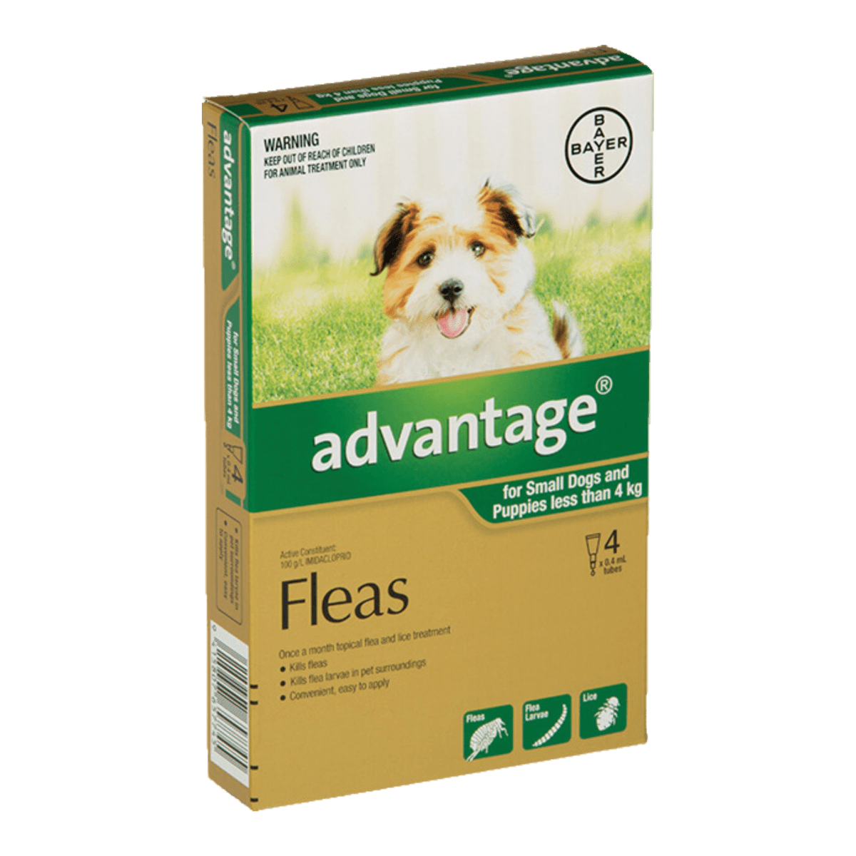 Advantage Flea Treatment for Dogs - 4 Pack - Pet Supply